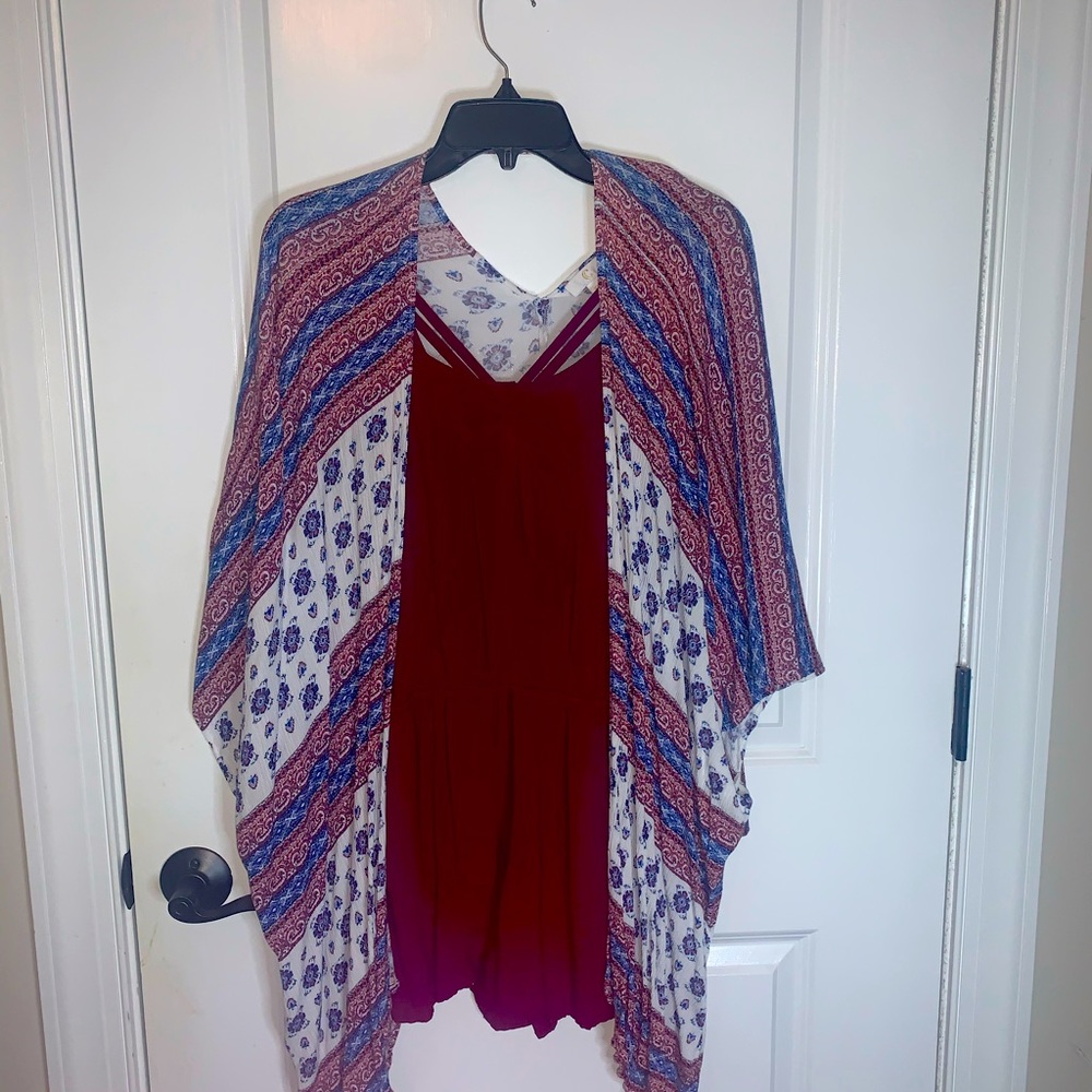 Francesca’s romper and shawl to go with it// size S